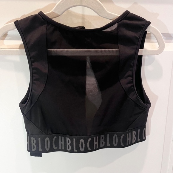 Bloch Crop Top with Zipper Black - Picture 2 of 9